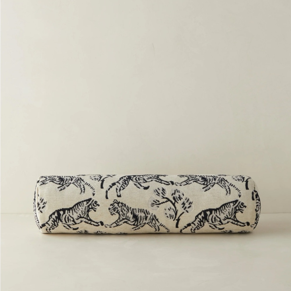 Lulu and Georgia Tiger Jacquard Pillow